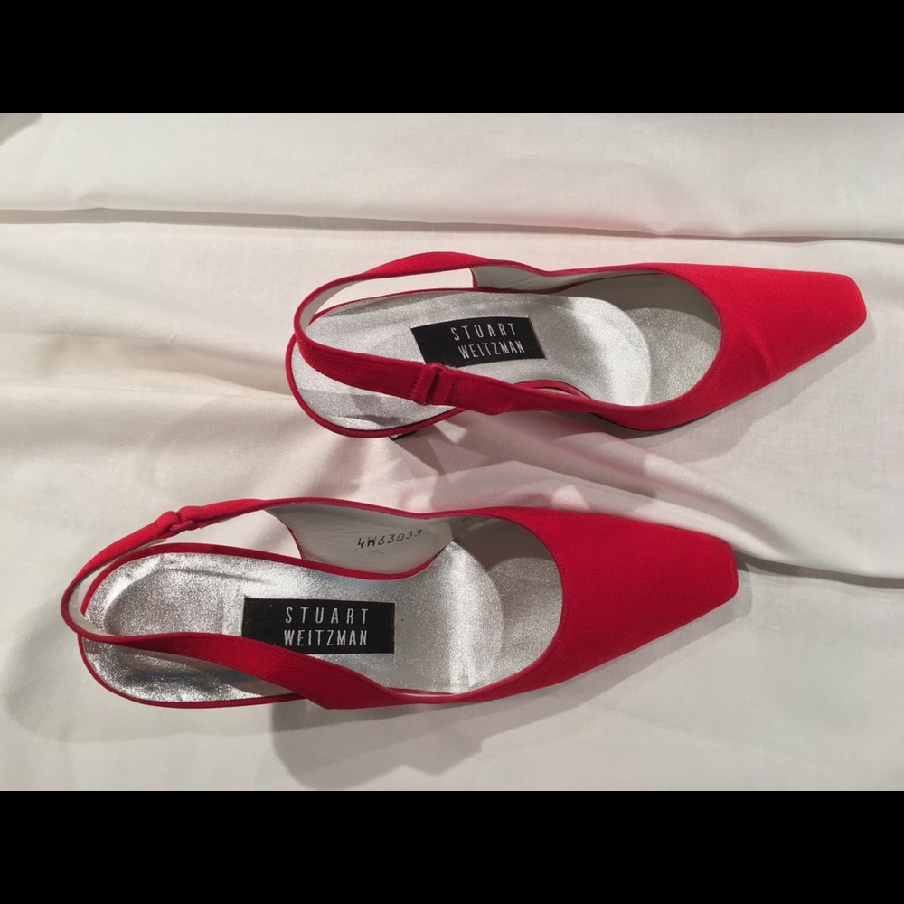 Stuart Weizmann with sparkling crystal heels sz 6